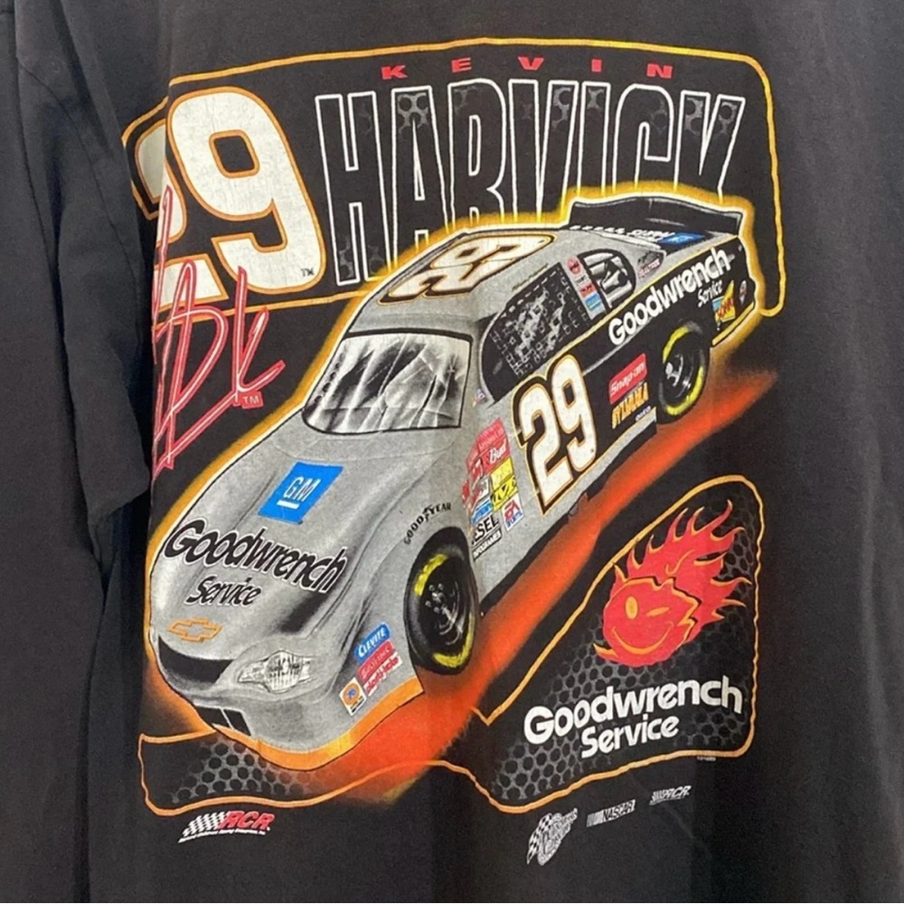 VINTAGE KEVIN HARVICK NASCAR #29 Winners Circle Black Long Sleeve Large - Picture 4 of 14